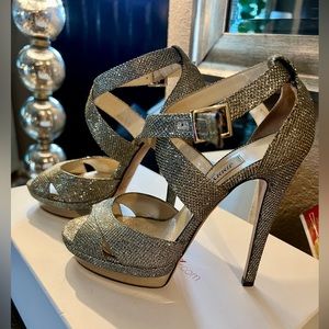 Jimmy Choo GOLD heels 38